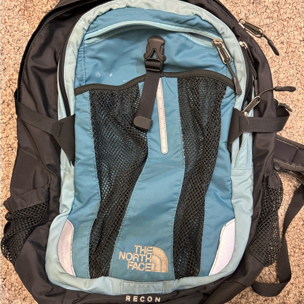 The North Face Recon Backpack in Blue and Black